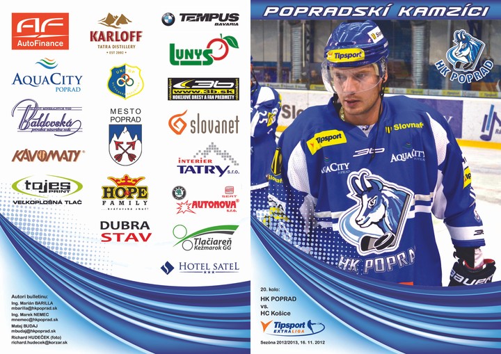 Bulletin Popradskí kamzíci - HC Košice